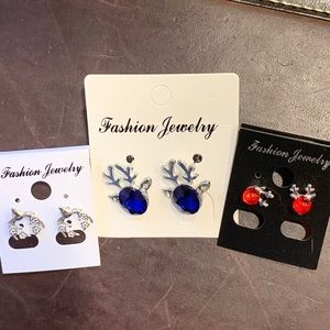 New! 3 sets of Christmas Themed Earrings